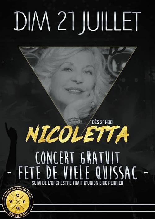 Concert de Nicoletta à Quissac