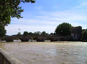 Le fleuve Vidourle à Quissac